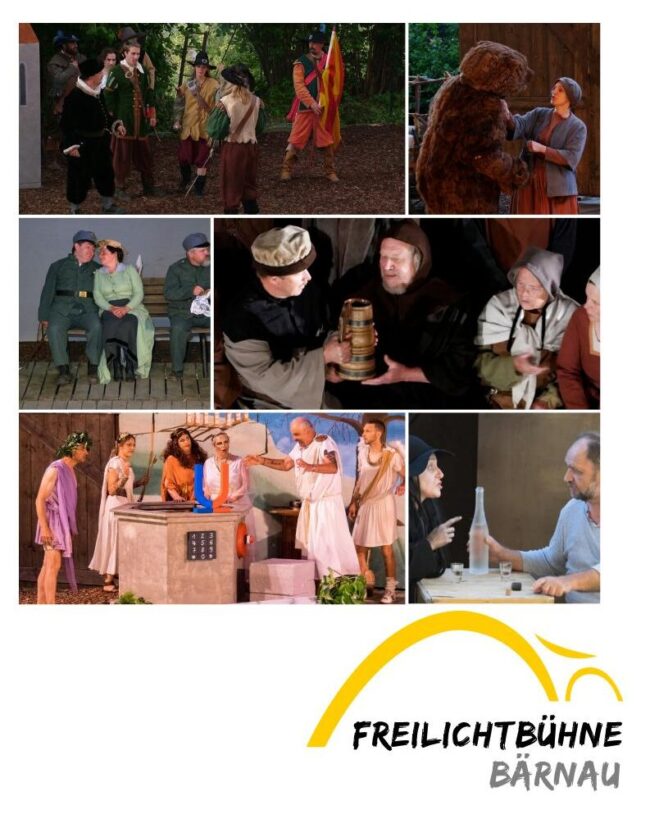 collage theater bild und text